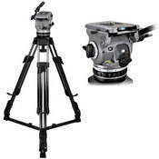 G110 Gamma Aluminum Tripod System   consists of: G100 Gamma Head, H602 2 Stage Heavy Duty Tripod and On Ground Spreader   Supports 35 lbs