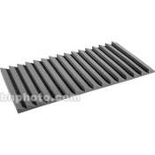 DST 244 (Charcoal Grey)   Designer Series Treatments 24  x 48  x 2  Shingle Contour Acoustic Foam Panel   12 Pieces