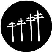Standard Steel Gobo #7068   Telephone Lines