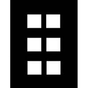 Transparency Mat, 11x14  with Six 2 1 8x2 1 8  Openings, 10 Pack