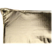 72 x 72  Reflector Fabric, Silver Gold Zebra   Soft White