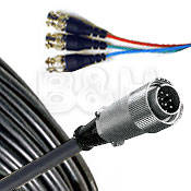 12 Pin Male to 3 BNC Male Component Video Breakout Cable   7