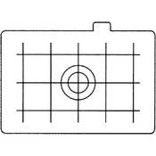Ec D Focusing Screen for EOS 1, 1N, 1N RS, 1V, 1V HS, EOS 3, D2000 & 1D Series Cameras   Matte with Grid