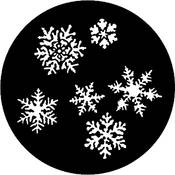 Standard Steel Gobo #7772   Snowflakes   Size E 37.5mm