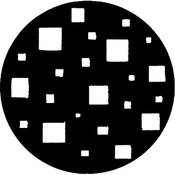 Standard Steel Gobo #7221   Floating Squares   Size E 37.5mm