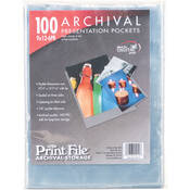 Polypropylene Presentation Pocket with 1 16  Lip   9 x 12    6mil Thick   100 Pack