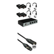 COM 40S 4 Headset Intercom System with Cables & Single Sided Headsets