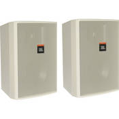Control 25 WH Two Way Indoor Outdoor Monitor with 5.25  Woofer in White Enclosure   (Pair)