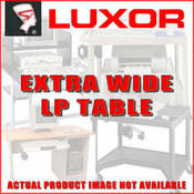 54  Extra Wide LP Table w Electric & Big Wheels (Black)