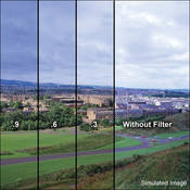 4x6  Combination Graduated 81EF to Neutral Density (ND) 0.3 Resin Filter   Hard Edge