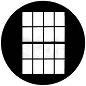 Standard Steel Gobo #7703   Double Hung Window   Size A 100mm
