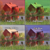 4x6  Pop Resin Filter Set (Graduated   Hard Edge Pop Blue, Pop Green & Pop Red)