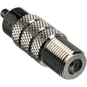 PP FJ Male RCA to Female Type F Coaxial Adapter