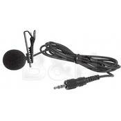 ECM 166BMP Unidirectional Lavalier Microphone with 1 8  Locking Mini Plug for UWP Series and WRT 805 Wireless Transmitters