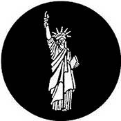 Standard Steel Gobo #7307   Statue of Liberty