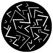 Standard Steel Gobo #7579   Angles   Size B 86mm