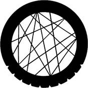 Standard Steel Gobo #7216   Pick Up Sticks   Size B 86mm