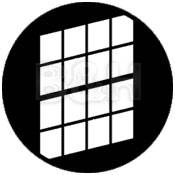 Standard Steel Gobo #9011   Distorted Double Hung