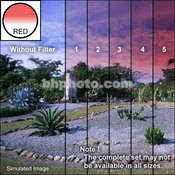 2 x 2  1 Red Soft Edge Graduated Filter