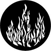 Standard Steel Gobo #7175   Flames 1   Size E 37.5mm