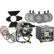 Remington Par 1.2K HMI Case Kit   consists of: 1.2K HMI Par Head, Cable, Electonic Ballast, Barndoors, 5 Lenses, Scrims, Bulb, Kit Case   1200 Total Watts (95 265V)