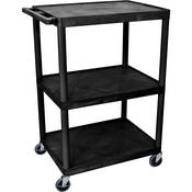48  Extra Wide LP Table w Electric (Black)