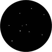 Standard Steel Gobo #7851   Realistic Stars   Size M 66mm