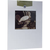 Mat   Fits Gallery and Presentation Frames, 16x20  with 8x10  Opening, White with Black Bevel   Landscape Format