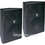 Control 28T 60 Two Way Paintable Weather Resistant Speaker with 8  Woofer for use with 70 100V Audio Distribution in Black Enclosure   (Pair)
