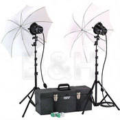 K42 U 2 Light 1200 Watt Toolbox Kit with Umbrellas