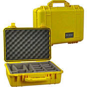 1554 Waterproof 1550 Case with Dividers (Yellow)