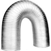 6  Aluminum Semi rigid Flex Ducting with Clamps (Expands to 8 Feet)