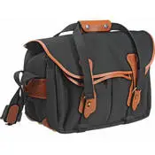 335 Shoulder Bag (Black with Tan Leather Trim)