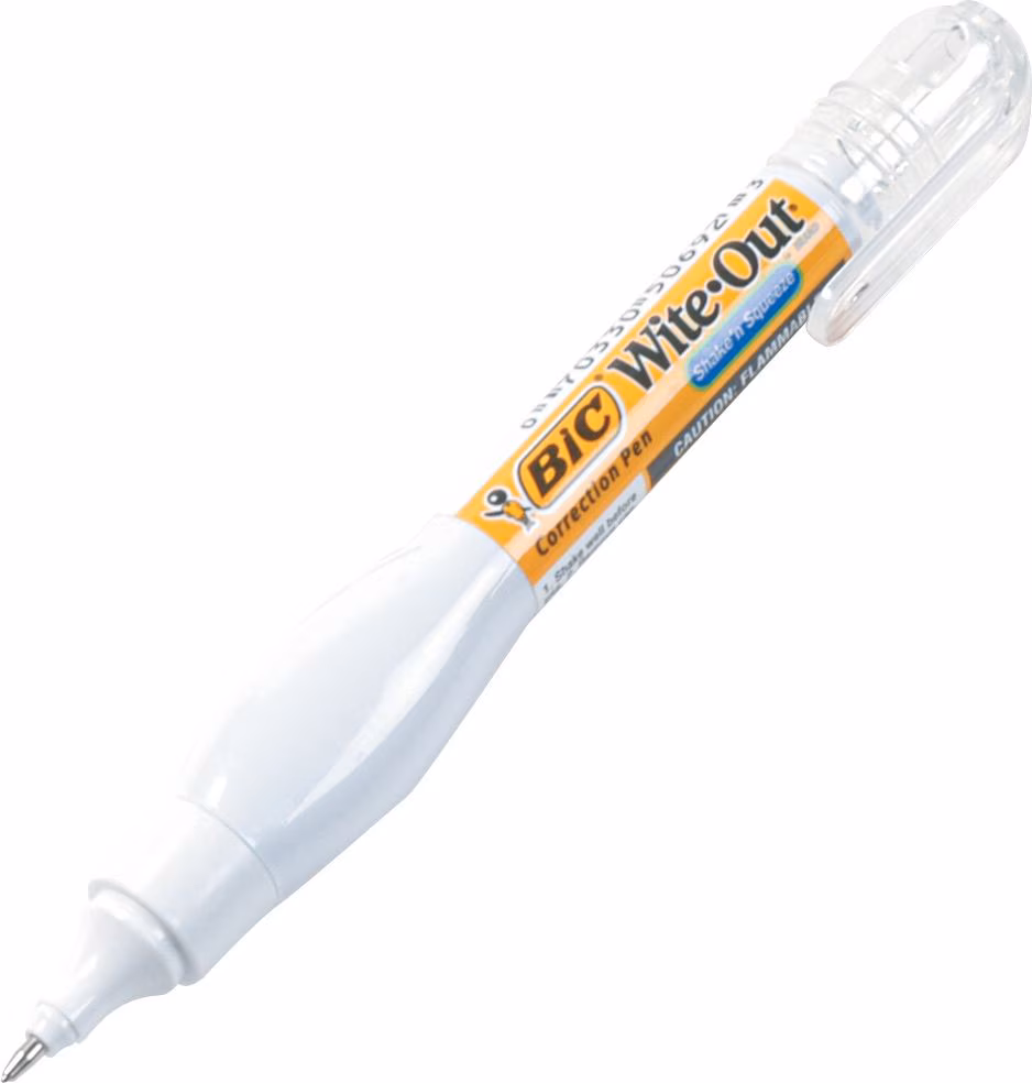 WITE OUT SHAKE & SQUZE COR PEN