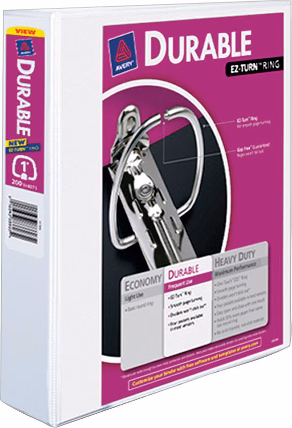 1IN VIEW BINDER WHITE