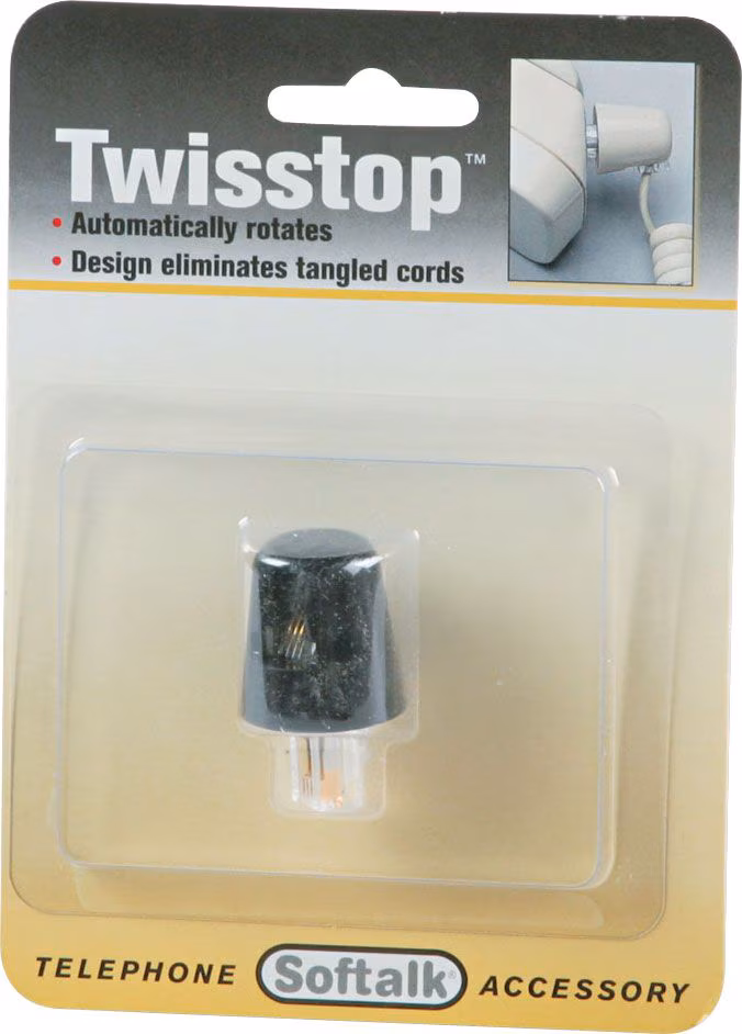TWISSTOP PHONE UNTANGLER BK