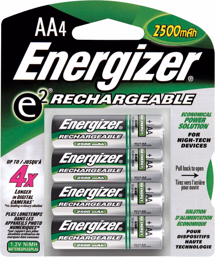 BATTERY NIMH AA 4PK