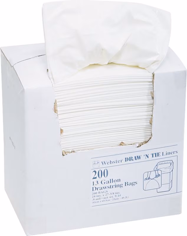 BAGS TRASH DRWSTRNG 13GAL