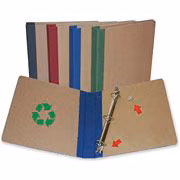 BINDER D-RING RECYLD 1 GRN