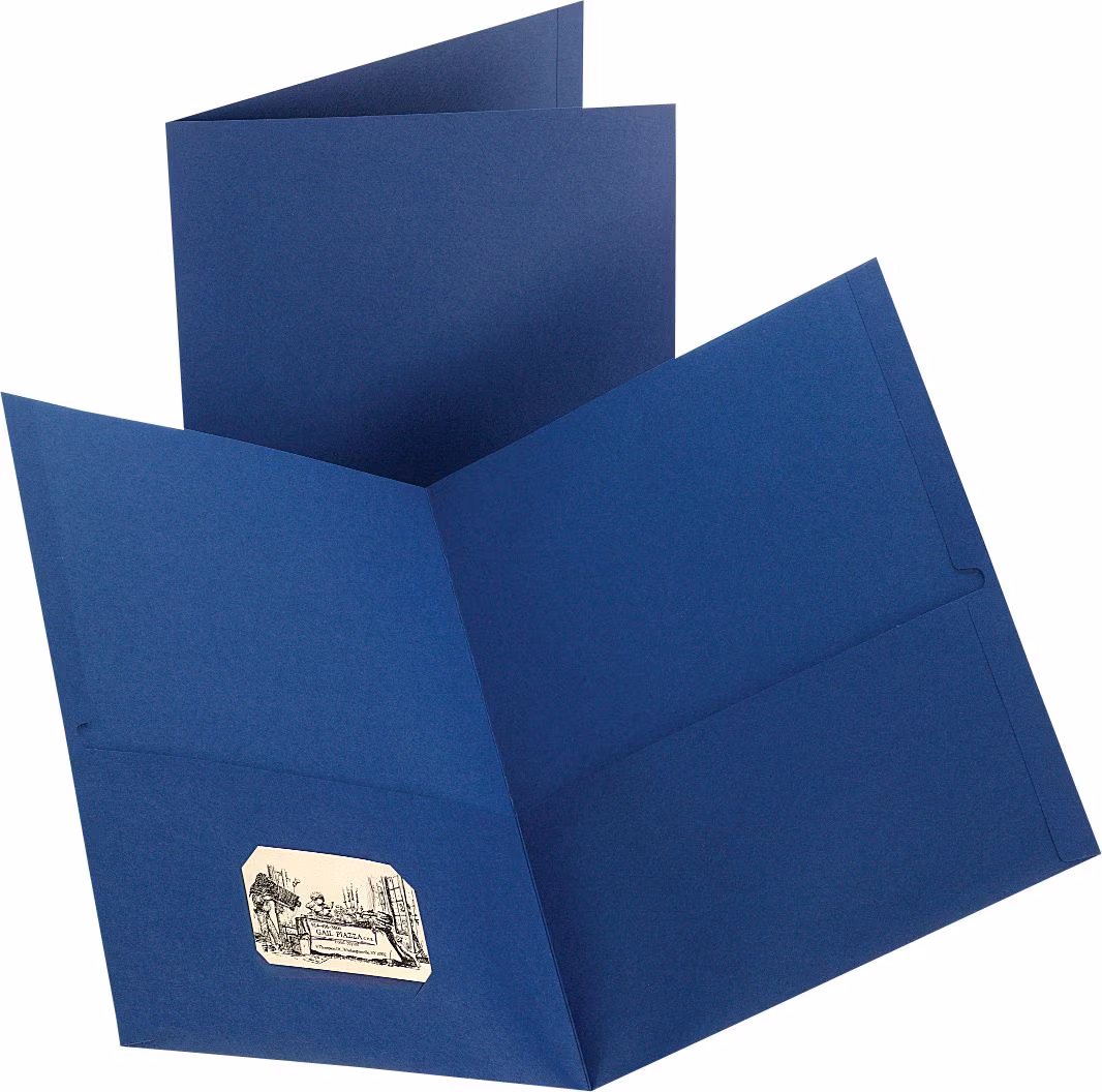 2-POCKET PORT 10PK DK BLUE