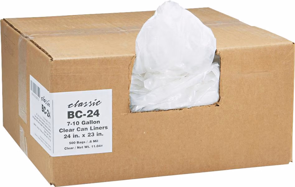 BAG 7-10GL TRSH BG CLR