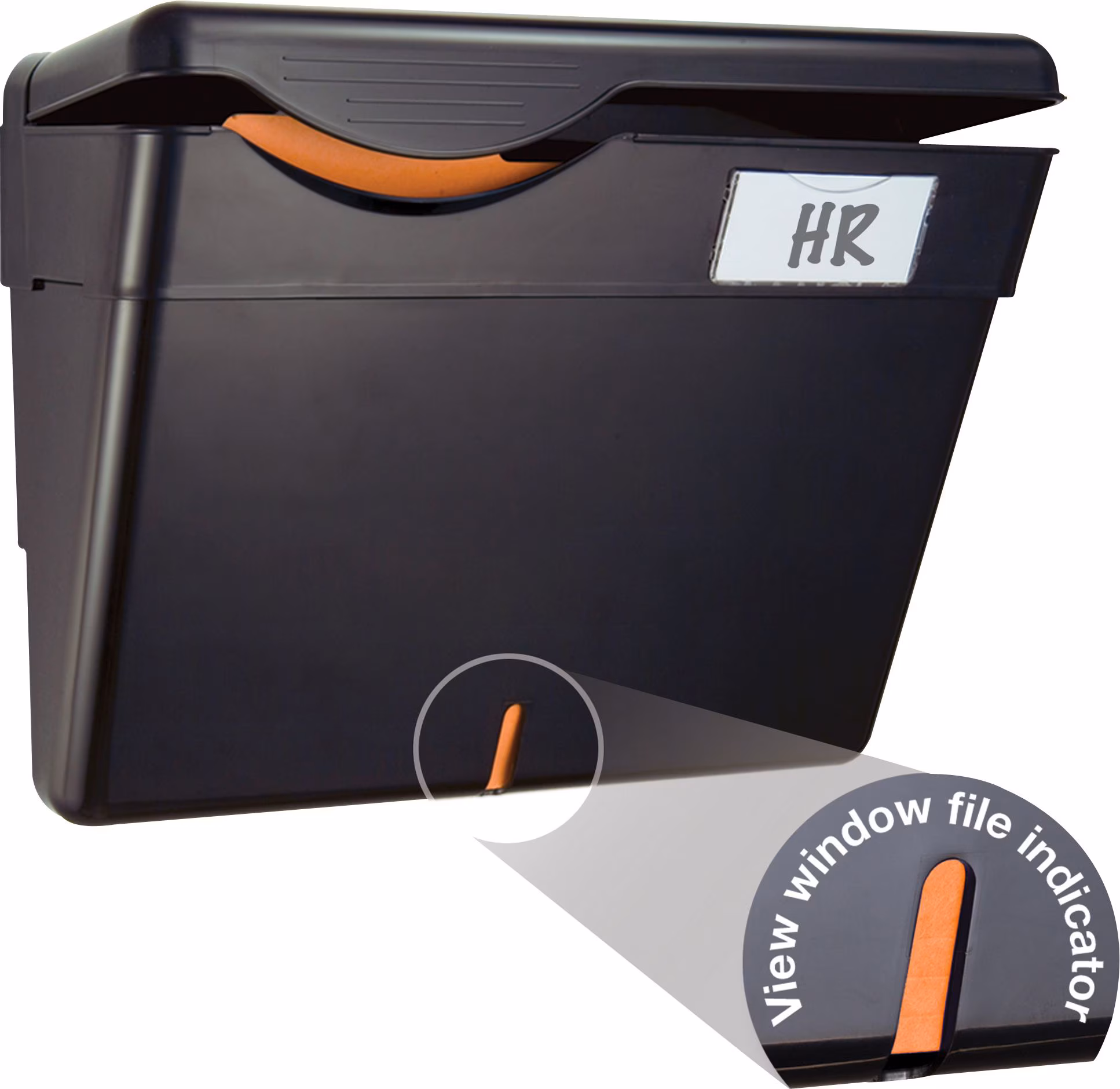 WALL FILE SECURITY W/COVER BLK