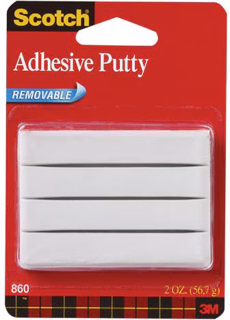 ADHESIVE RMVBL REUSBL WHT