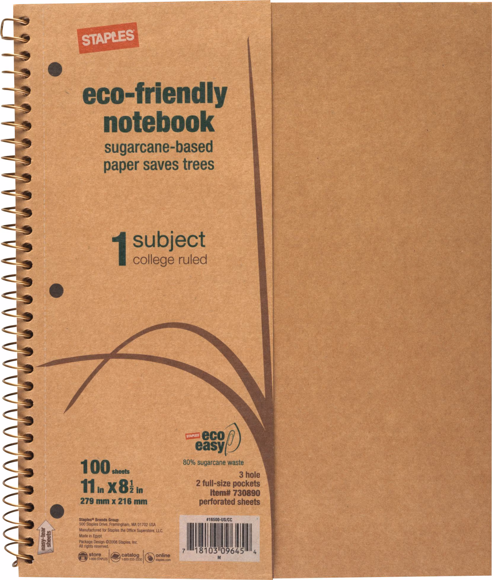 8 1/2 X 11 SE NOTEBOOK