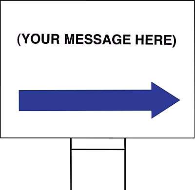 BLANK SIGN W/STAKE KIT 15X19
