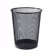 WASTE BIN MESH RD BLK