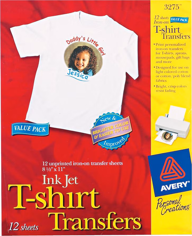TRANSFER T-SHT INKJT 12PK