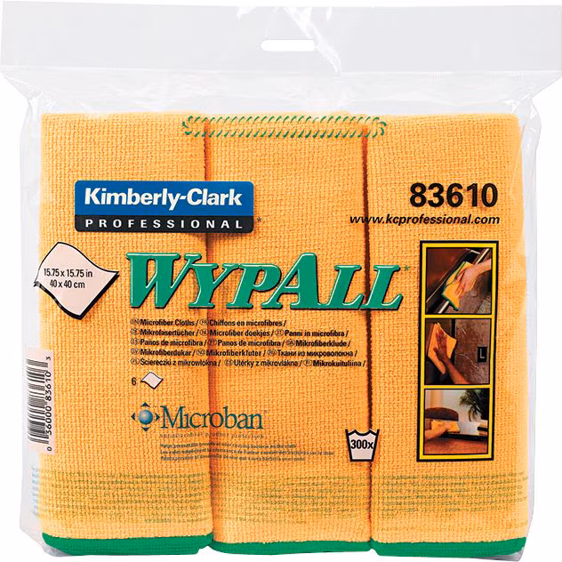 WIPES MICROFIBER 6/PK YW
