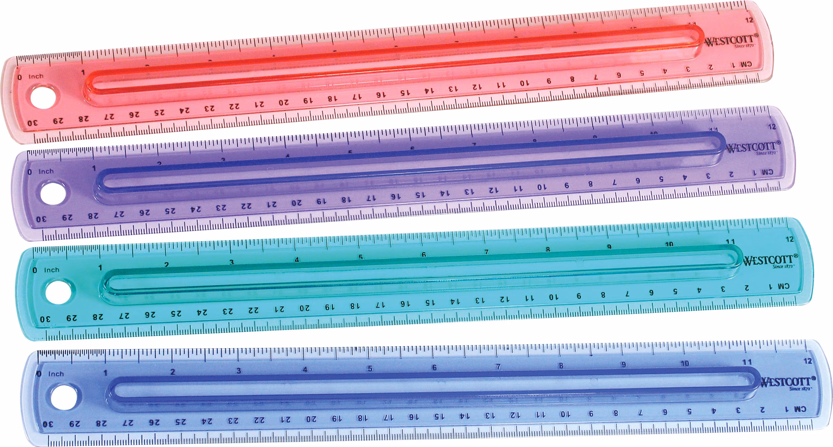 12IN FINGER GRIP RULER