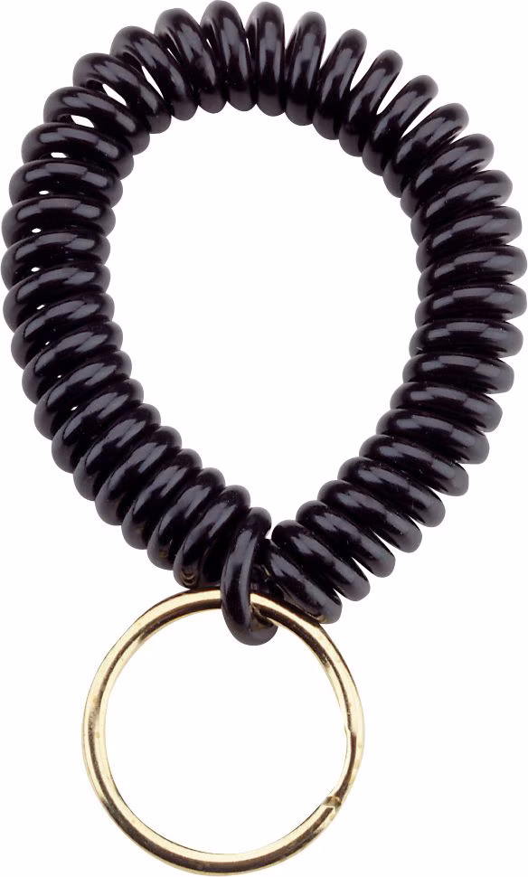 WRIST COIL W/KEYRNG BK